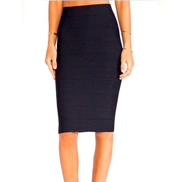 BCBG black bandage skirt - Picture 1 of 3